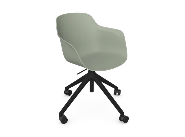 Arm Chair - 4 Star Castor (Height Adjustable) (KD, Pack of 4), supplied flat-packed