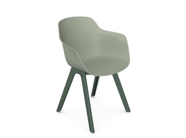 Arm Chair - 4 Leg Plastic (KD, Pack of 4), supplied flat-packed