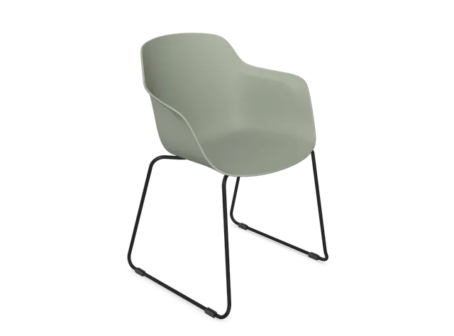 Arm Chair - Sled (KD, Pack of 4), supplied flat-packed