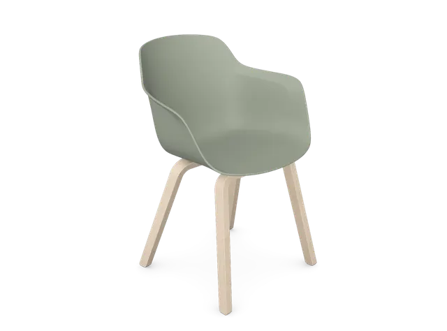 Arm Chair - Wooden (KD, Pack of 4), supplied flat-packed