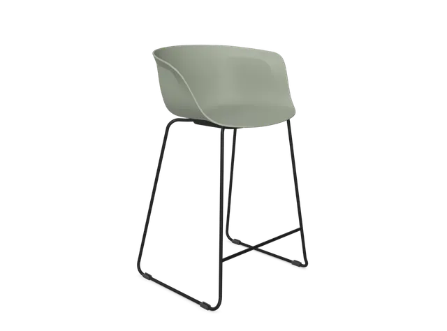 Bar Stool - Sled - 750 (KD, Pack of 4), supplied flat-packed