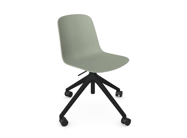 Side Chair - 4 Star Castor (Height Adjustable) (KD, Pack of 4), supplied flat-packed