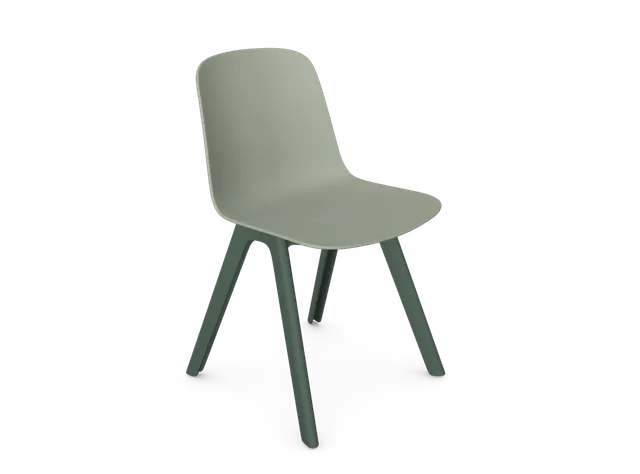 Side Chair - 4 Leg Plastic (KD, Pack of 4), supplied flat-packed
