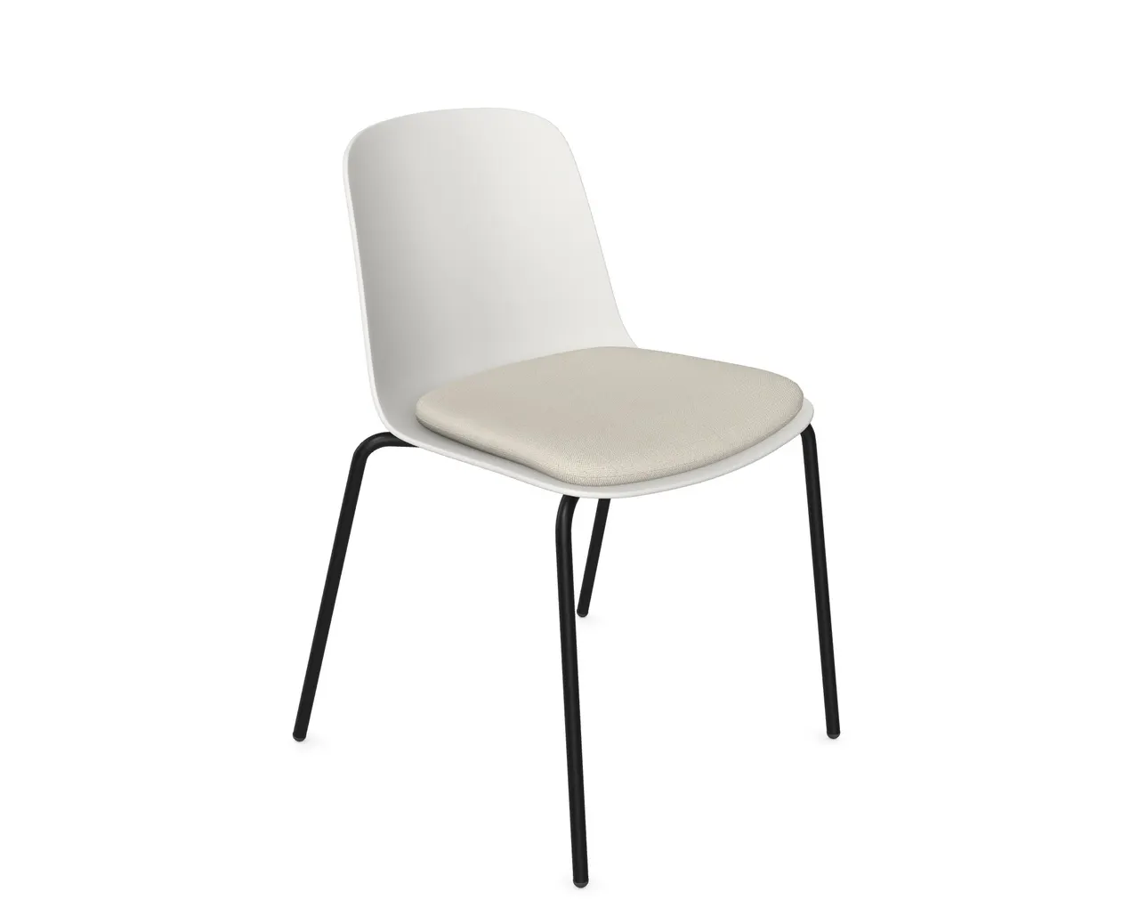 Loria Part-Upholstered Side Chair - 4 Leg, Chair