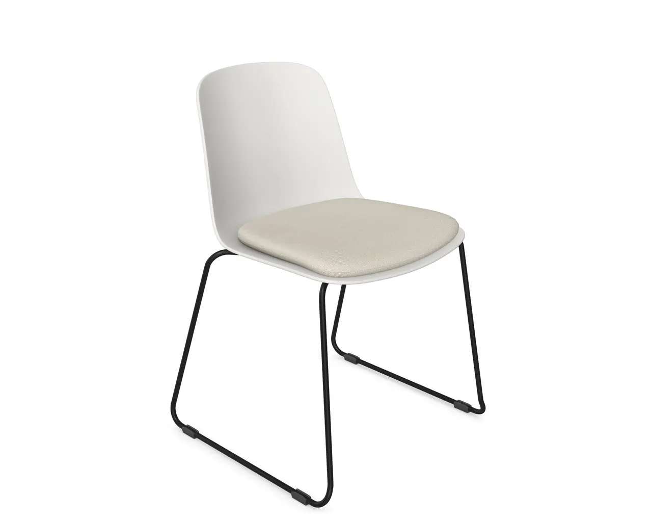 Loria Part-Upholstered Side Chair - Sled, Chair