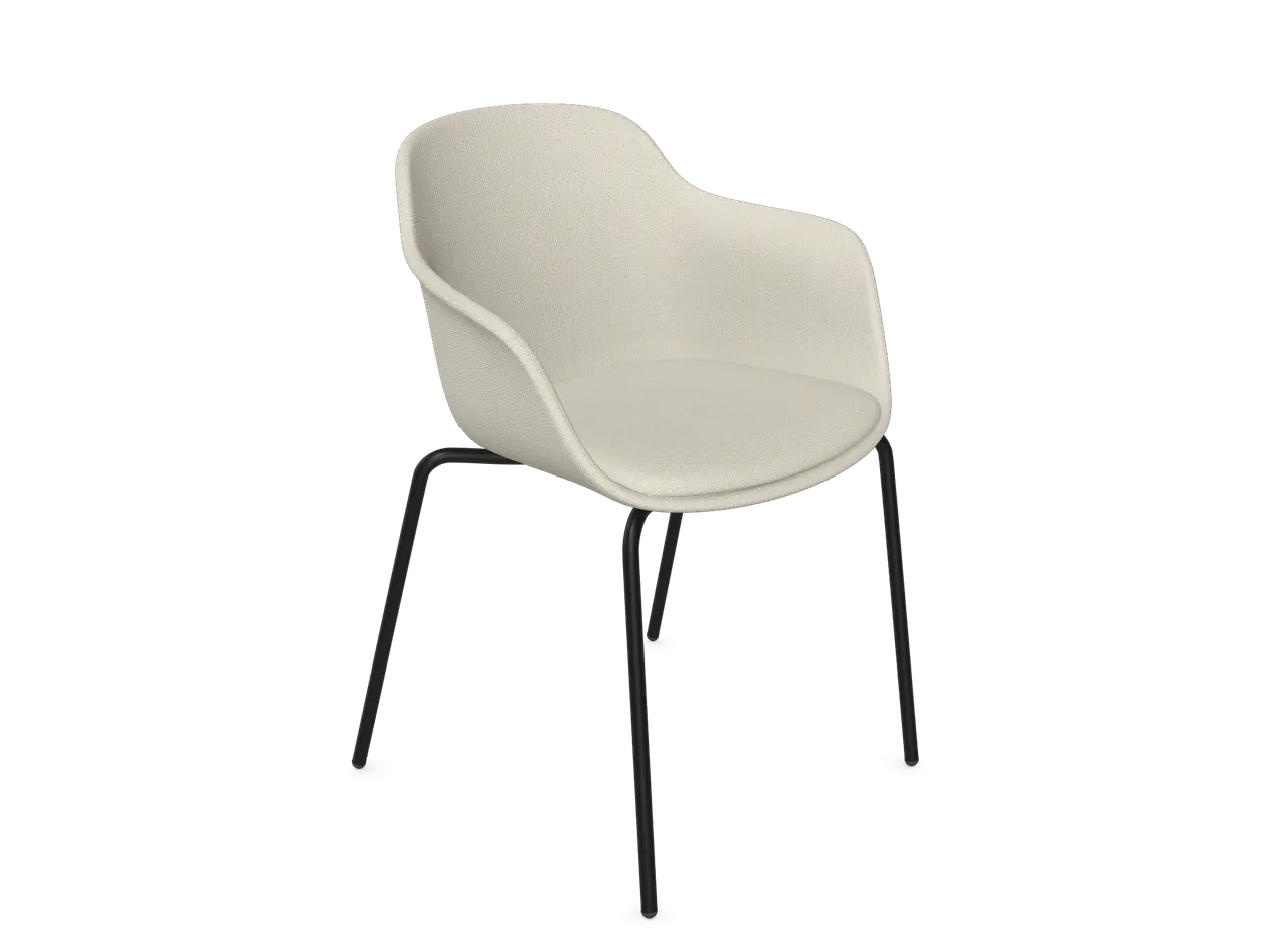 Loria Upholstered Arm Chair - 4 Leg by ØRN Furniture