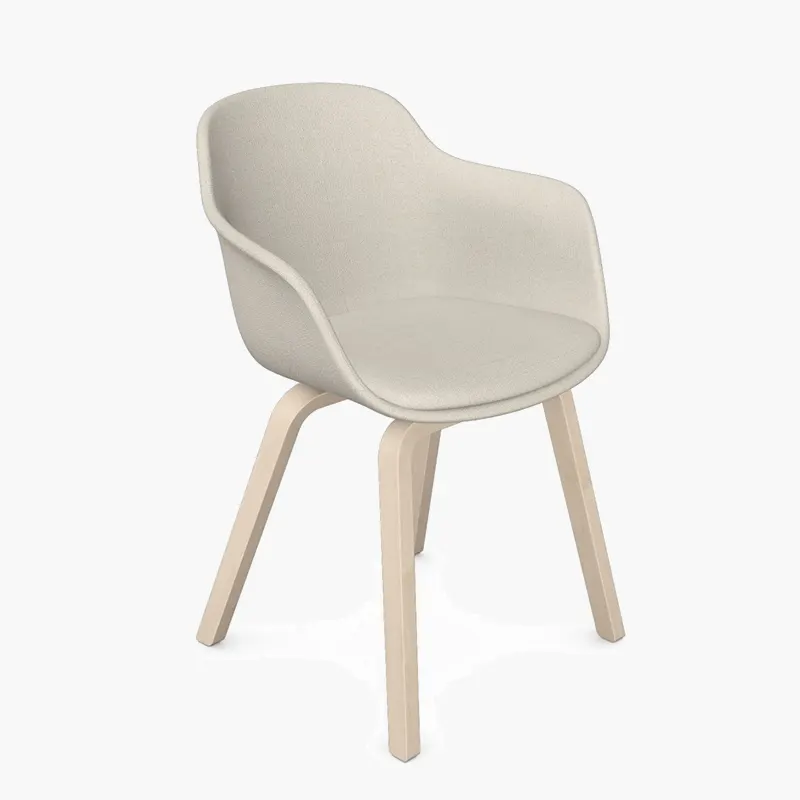 Loria Upholstered Arm Chair - Wooden, Chair