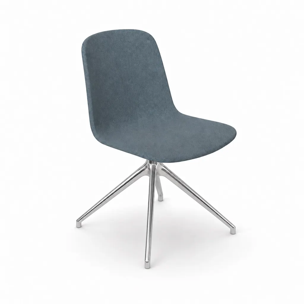 Loria Upholstered Side Chair - 4 Star Static - Metal by ØRN Furniture