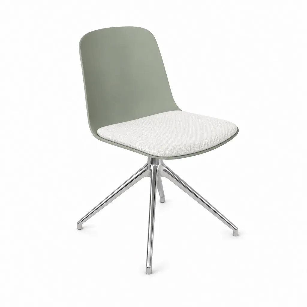 Loria Part-Upholstered Side Chair - 4 Star Static - Metal, Chair