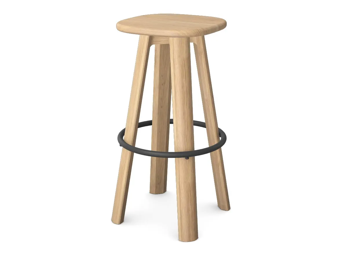 Nalma Bar Stool - Oak Seat, Trade Component